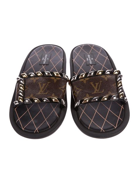 louis vuitton monogram slides|authentic louis Vuitton Monogram.